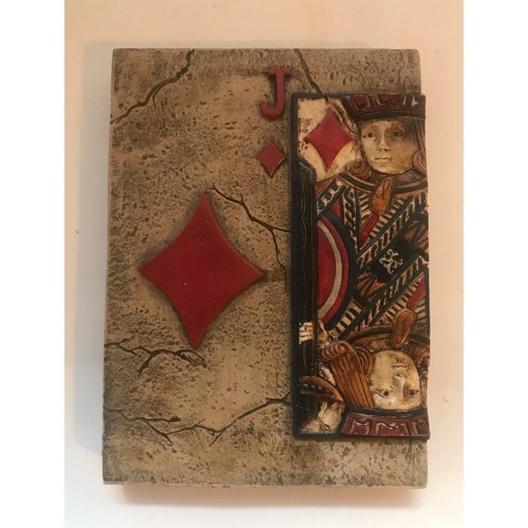 2004 Orion’s Ceramic Wall Art Poker Playing Cards Man Cave Club Spade Heart Ace - Picture 7 of 7